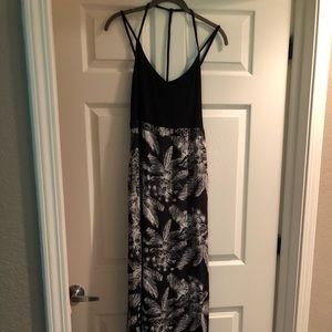Long Hurley Palm tree maxi dress